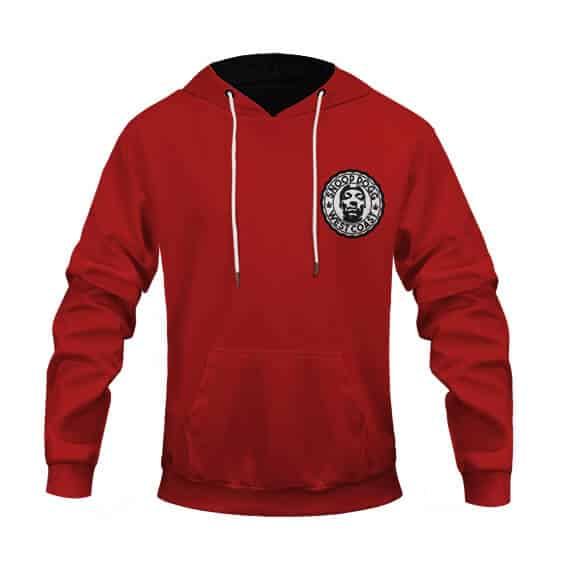 West Coast Hip Hop Icon Snoop Dogg Red Pullover Hoodie