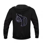 West Side Rapper Snoop Dogg Initials Classic Black Hoodie