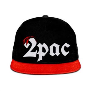 2Pac Simple Logo with Makaveli Bandana Snapback Cap