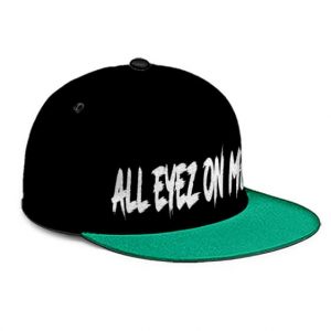 All Eyez On Me 2Pac Makaveli Mint Black Snapback Hat