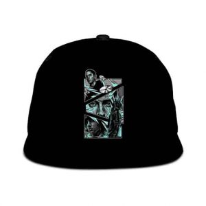 American Rapper Eminem Comic Design Stylish Snapback Hat