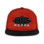 Biggie Smalls Big Poppa Logo Red Orange Snapback Hat