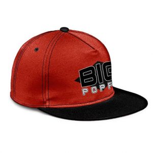 Biggie Smalls Big Poppa Logo Red Orange Snapback Hat