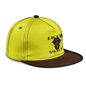 Cute Biggie Smalls Chibi Art Style Yellow Snapback Cap