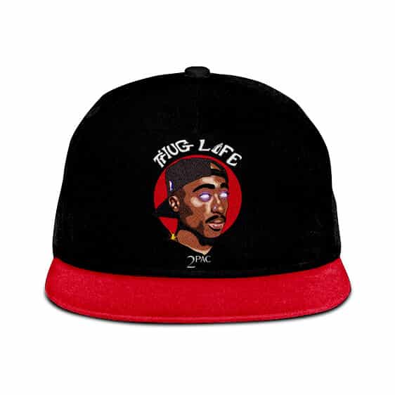 Gangsta Rap Icon 2Pac Thug Life Red & Black Snapback