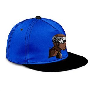Iconic Rapper Tupac Abstract Side Portrait Snapback Cap