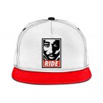 Minimalist Tupac Shakur Stencil Logo Ride Snapback Hat