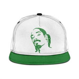 Cool Snoop Dogg Mosaic Artwork Green Snapback Cap