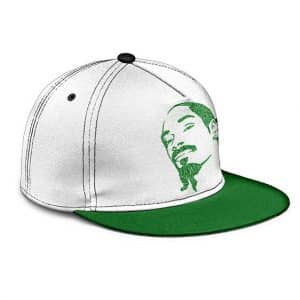 Cool Snoop Dogg Mosaic Artwork Green Snapback Cap