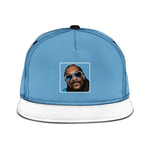 Cool Snoop Dogg Portrait Blue Snapback Baseball Cap