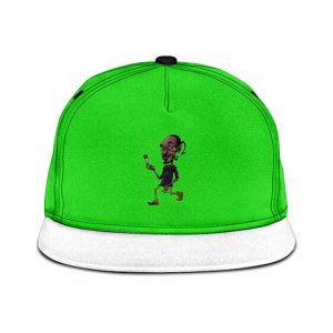 Amazing Snoop Dogg With Spliff Green Snapback Cap