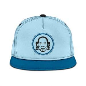 Cool Snoop Dogg Geometric Icon Blue Snapback Cap