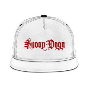 Snoop Dogg Minimalistic Logo White Snapback Hat
