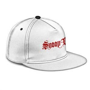 Snoop Dogg Minimalistic Logo White Snapback Hat