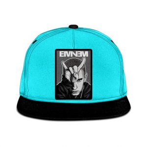Slim Shady Eminem Iconic Devil Horn Pose Snapback Cap