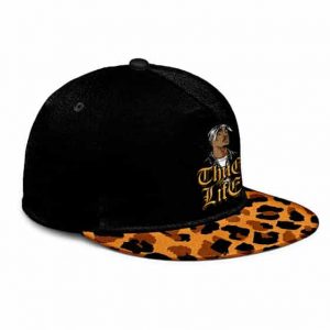 West Coast 2Pac Thug Life Leopard Print Snapback Hat