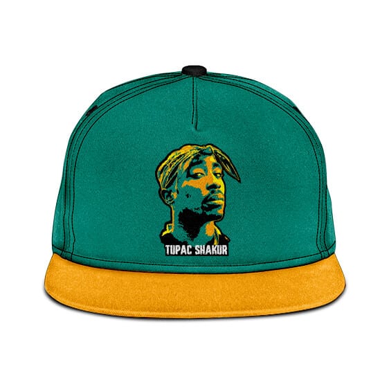 West Coast Classic Tupac Shakur Face Art Snapback Cap