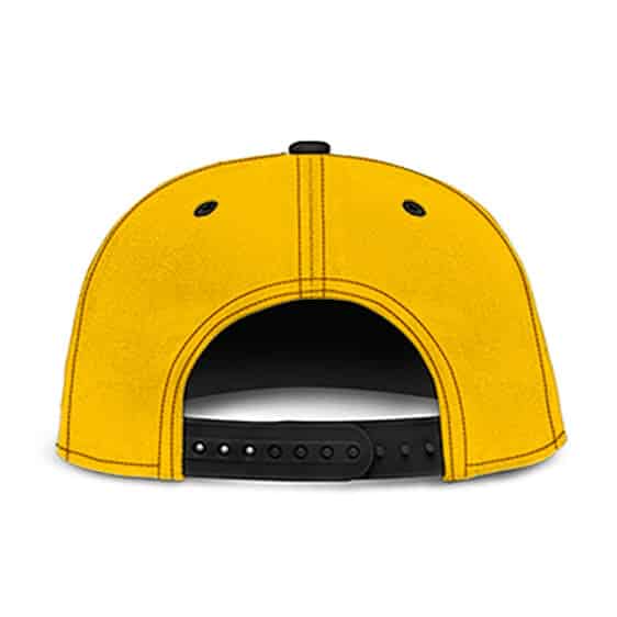 West Coast Rapper Tupac Name Logo Yellow Snapback Hat