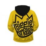 Biggie Smalls Crown Typography Logo Yellow Zipper Hoodie