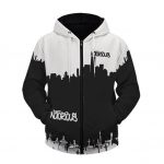 Brooklyn Pride Notorious Logo Monochrome Art Zip Hoodie