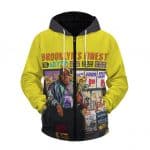 Brooklyn's Finest Biggie Smalls Yellow Zipper Hoodie