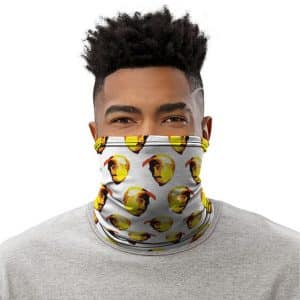 Gangsta Rapper Tupac Head Icon Pattern Neck Warmer