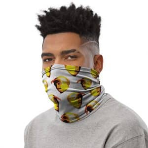 Gangsta Rapper Tupac Head Icon Pattern Neck Warmer