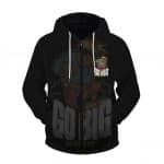 Go Big Sky's The Limit Cartoon Art Biggie Zip-Up Hoodie
