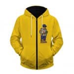 Hip Hop Biggie Smalls Is The Illest Yellow Zip-Up Hoodie