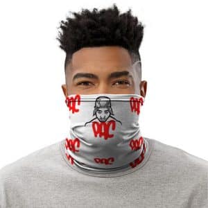 Hip Hop West Coast Red PAC Tupac Logo Pattern Tube Mask