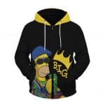 Homer Simpson Parody Notorious BIG Dope Zip-Up Hoodie