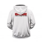 I Got A Story To Tell Biggie Smalls White Zip-Up Hoodie