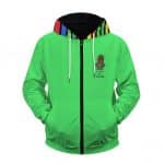 It Was All A Dream Biggie Caricature Vibrant Zip Hoodie