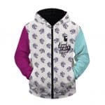 It Was All A Dream Trippy Pattern Biggie Zip-Up Hoodie