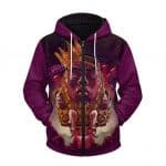Notorious Biggie Modok Villain Parody Art Zip Hoodie