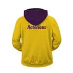 Notorious Biggie Smalls Head Icon Yellow Zip-Up Hoodie