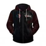 Rap Icon Eminem Venom Illustration Stylish Zip Hoodie Jacket