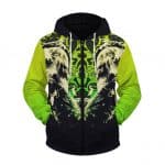 Trippy Smoking Psychedelic Biggie Smalls Vibrant Zip Hoodie