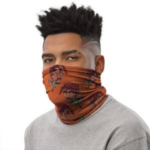 Tupac Makaveli Head Grime Art Pattern Dope Tube Mask