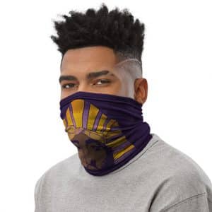 Unique Tupac Shakur Pharoah Thug Life Purple Neck Warmer
