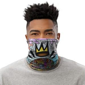 West Coast Rapper Tupac Graffiti Head Art Tube Mask