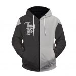 Thug Life Tupac Amaru Shakur Graffiti Zip Up Hoodie