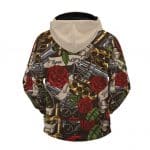 Guns & Roses Gangsta Life 2Pac Shakur Zip Up Hoodie