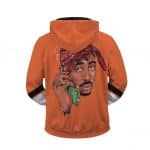 Vibrant Artwork Tupac Shakur Graffiti Zip Up Hoodie