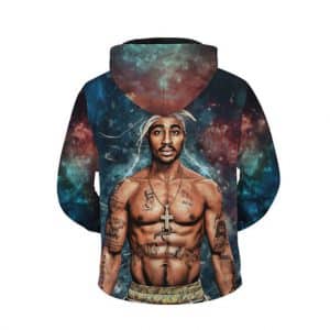 Awesome Tupac Shakur Galaxy Artwork Zip Up Hoodie