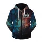 Awesome Tupac Shakur Galaxy Artwork Zip Up Hoodie