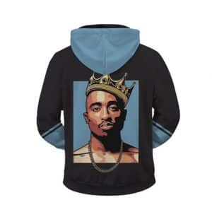 West Coast Hip Hop King Tupac Shakur Cool Zip Up Hoodie
