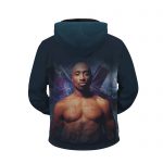 Amazing 2Pac Amaru Shakur Cross Logo Zip Up Hoodie