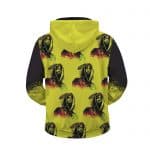 Amazing 2Pac Shakur Rasta Colors Pattern Zip Up Hoodie