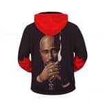 Thug Life 2Pac Shakur Vector Artwork Zip Up Hoodie